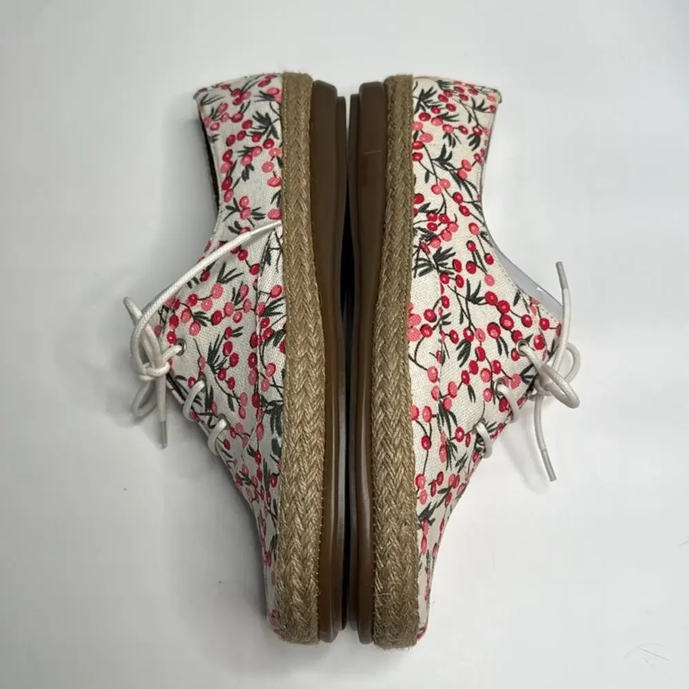 Aerosoles Womens Summer Sol Boat Shoe in Cherry Fruit Print Sneakers S-341 Sz 10 - Picture 4 of 10